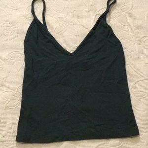 Green Brandy Melville Crop Tank